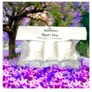 4/$15 Milk Bath Tea -  Lavender - Self Care Soak Holistic Handmade